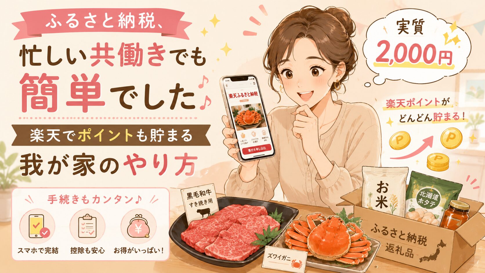 楽天ふるさと納税の楽しい提案 アイキャッチ画像